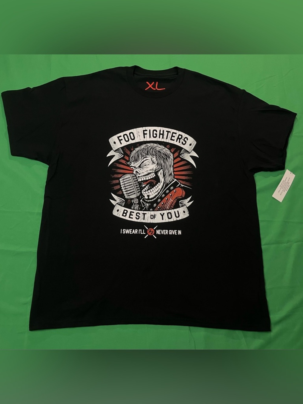 Foo Fighters Black Graphic T-Shirt “Best of You” I Swear I’ll Never Give In tee